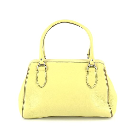 Vintage Cole Haan Village Leather Shoulder Handle Frame Y2K Small Mini Bag - Picture 3 of 13